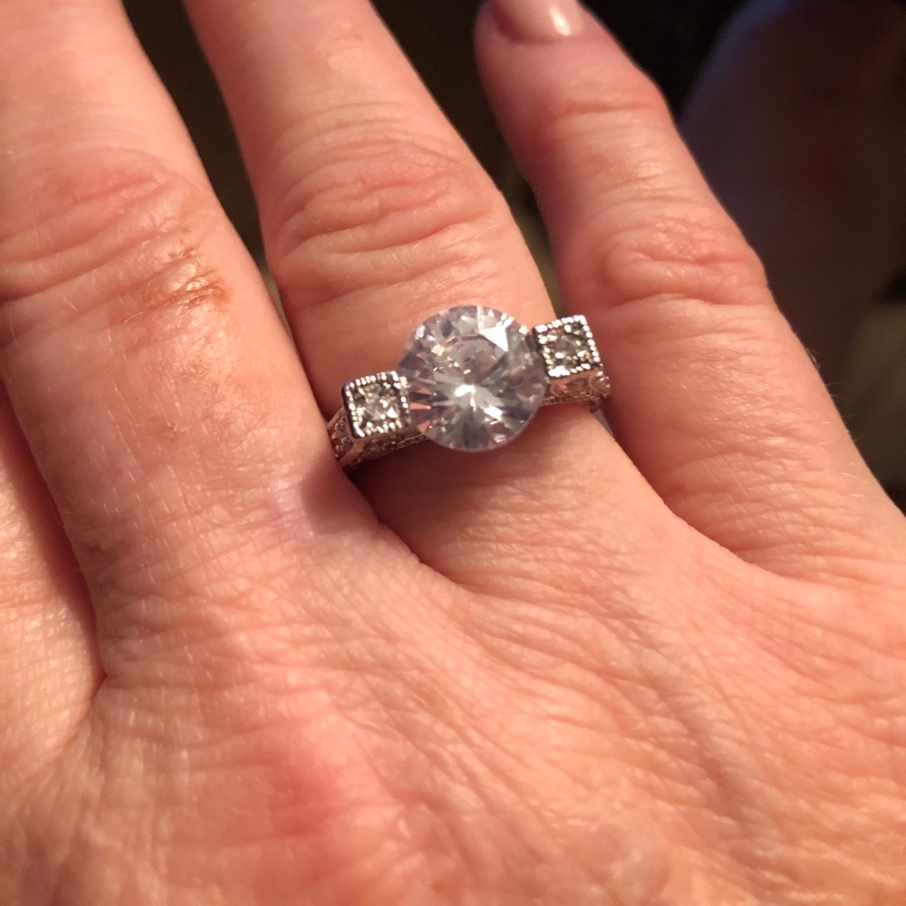 Park Lane size 9 NWT solitaire crystal ring